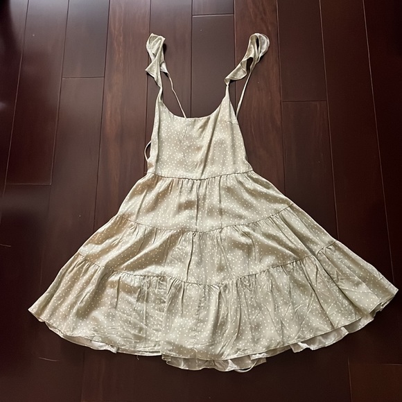 NWT Selfie Leslie Olive Sun Dress - Picture 4 of 5